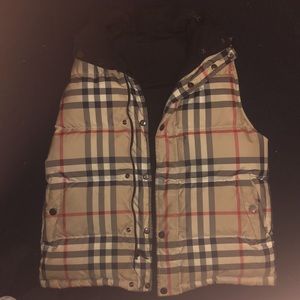 Reversible Burberry down puff vest